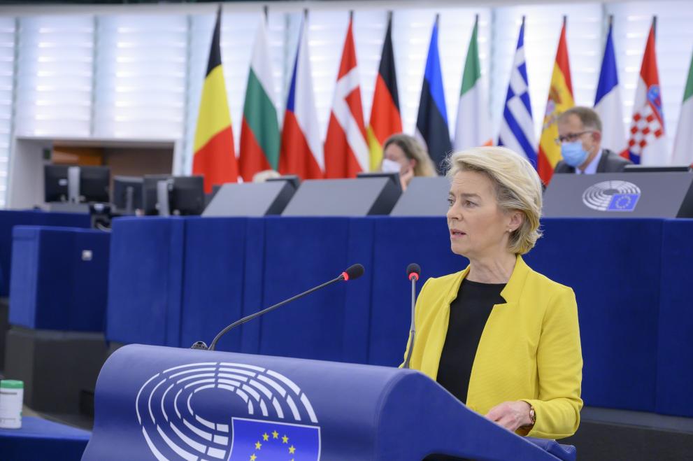 Participationof Ursula von der Leyen, President of the European Commission, at the EPplenary session